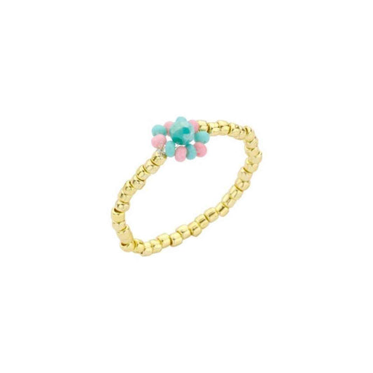 Biba ring Blauw -rose