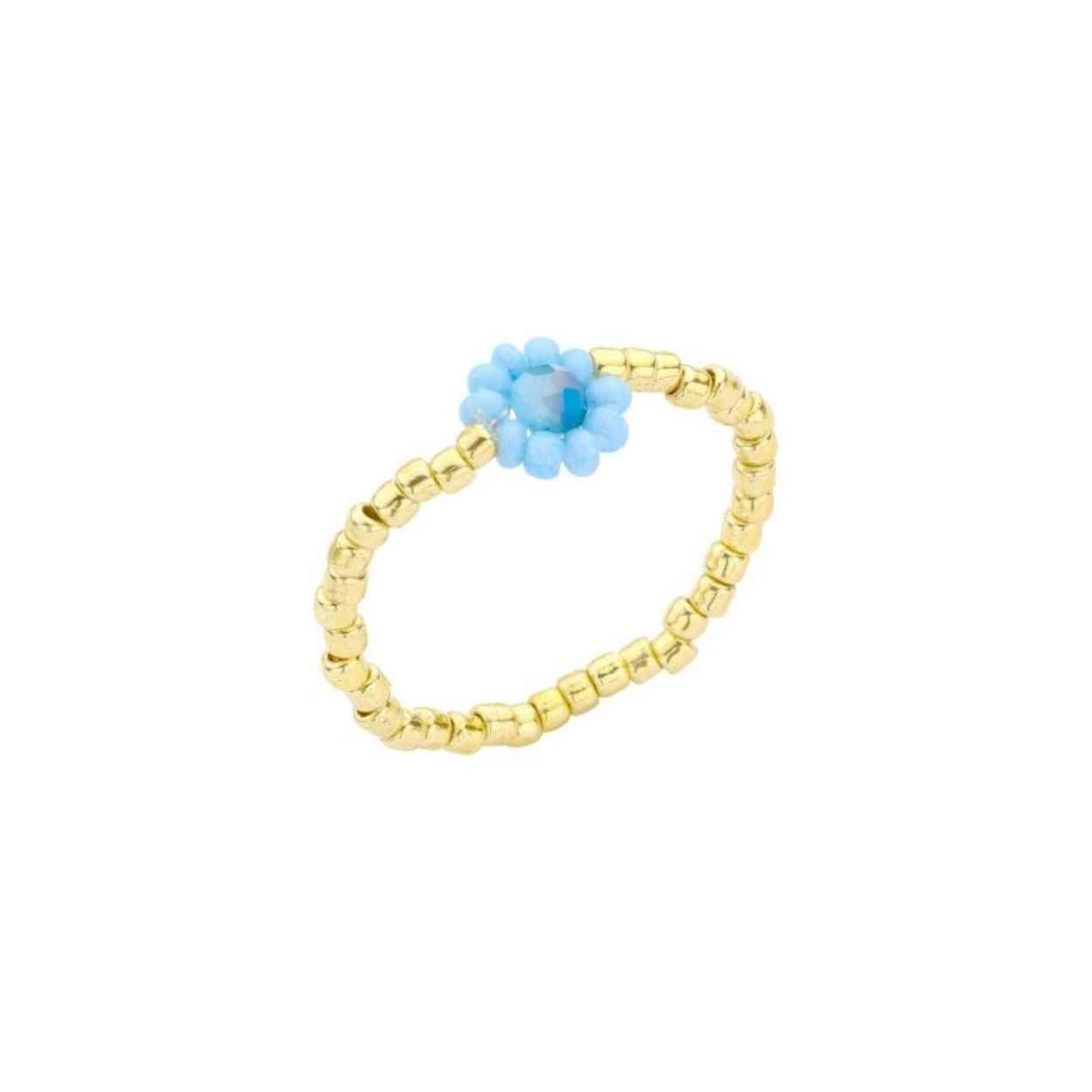 Biba ring -Blauw - multi