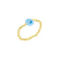 Biba ring -Blauw - multi