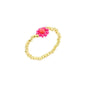 Biba ring -diep roze