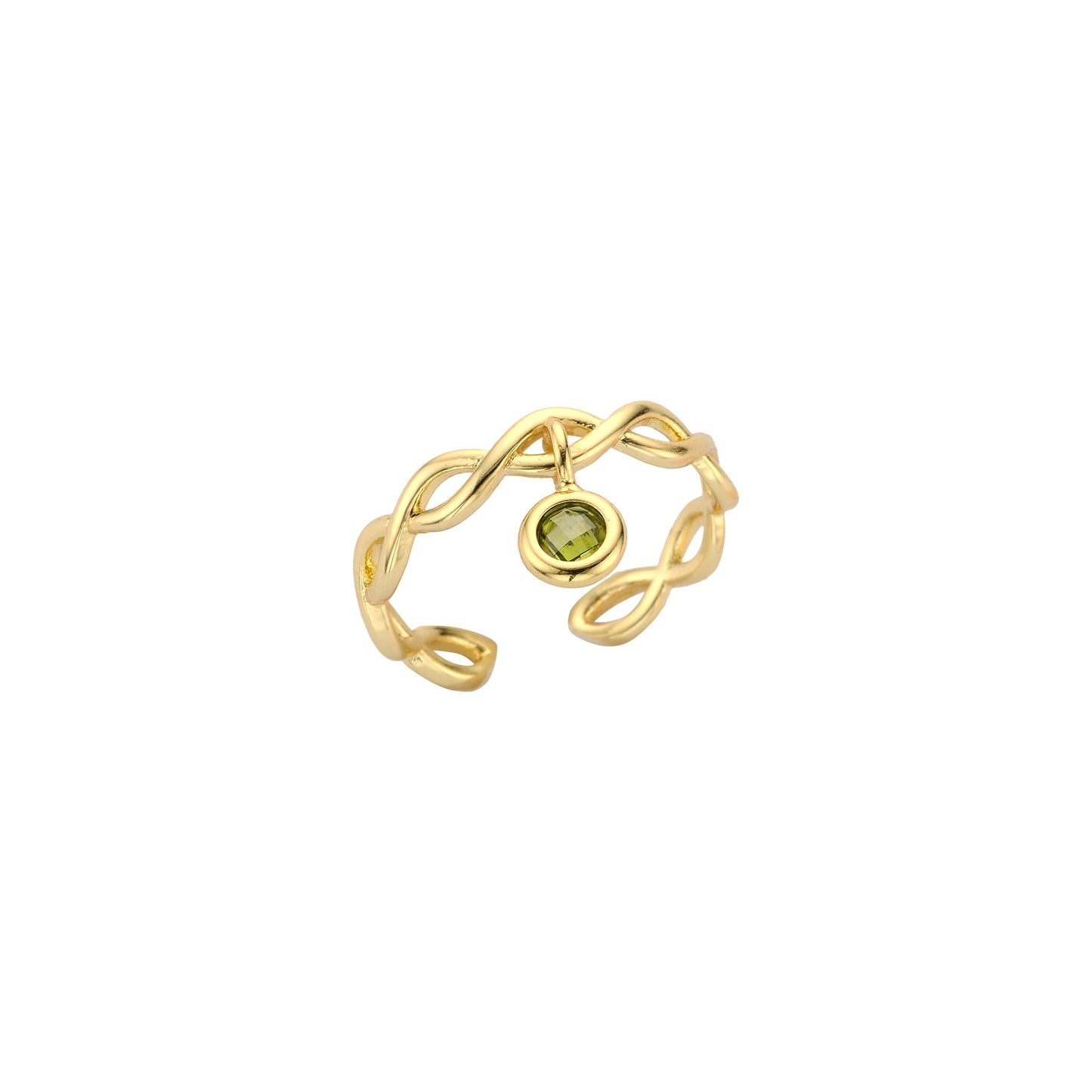 Biba verstelbare ring Groen - Karla's