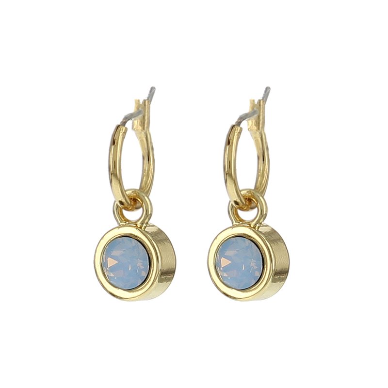 Biba creolen Blauw 12 mm - Karla's