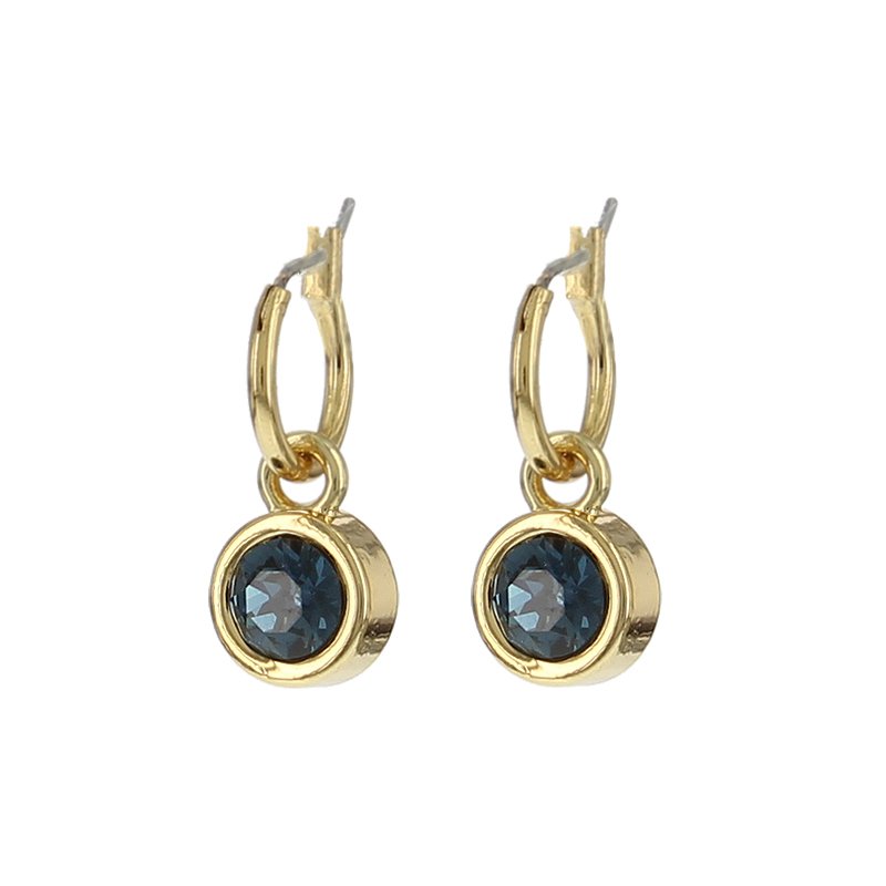 Biba creolen Blauw 12 mm - Karla's