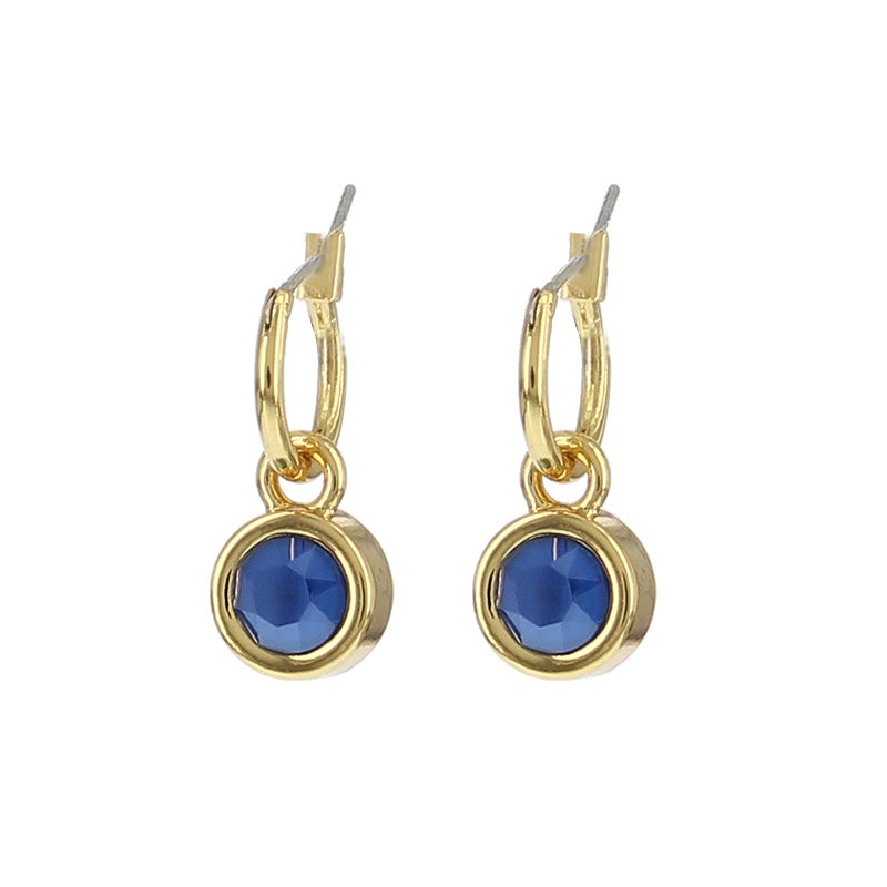 Biba creolen Blauw 12 mm - Karla's