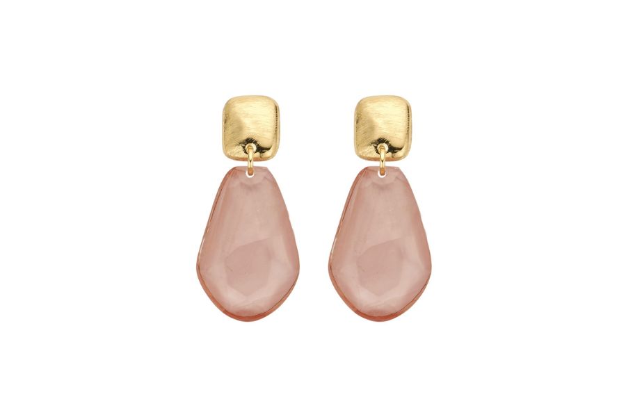Biba oorbellen Beige