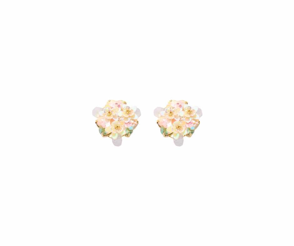 Biba Oorbel biba wit- Crystal en Glas