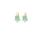 Biba Oorbel biba Groen- Crystal en Glas