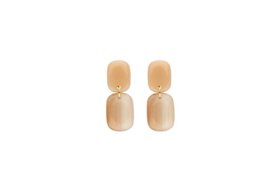 Biba Oorbellen - beige