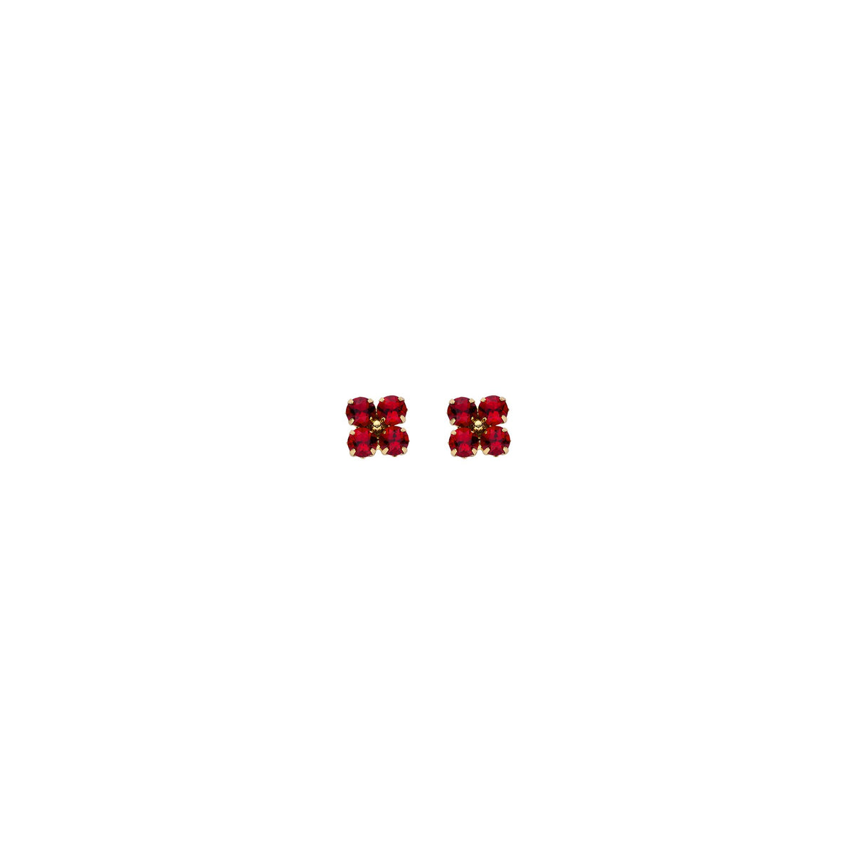 Biba oorbellen Oorstekers – rood – 84408MIX04