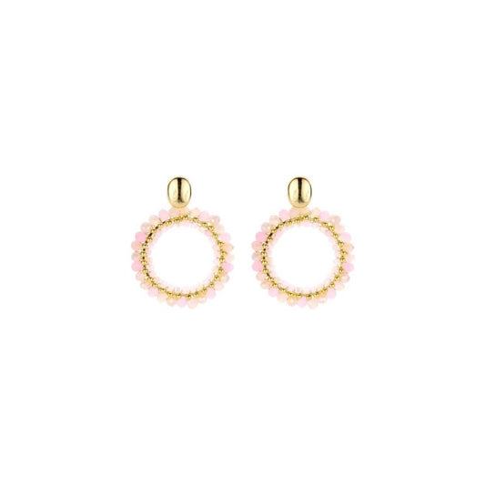 Biba oorbellen rond - Roze