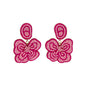 biba oorbellen festival bloem roze