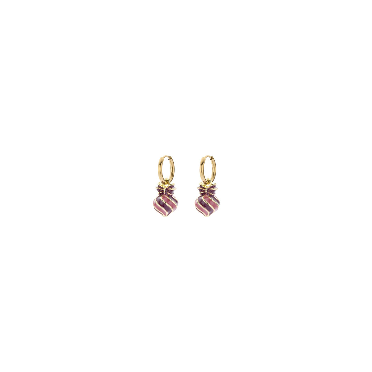 Biba oorbellen Holly Jolly X-Mas – roze – 85019MIX04