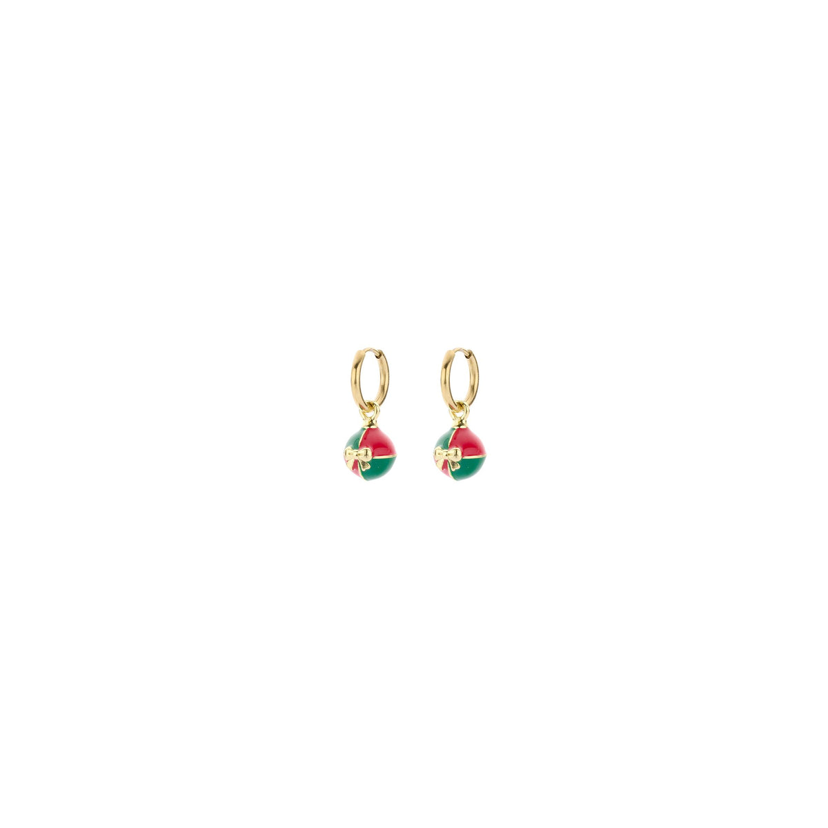 Biba oorbellen Holly Jolly X-Mas – rood – 85020MIX01