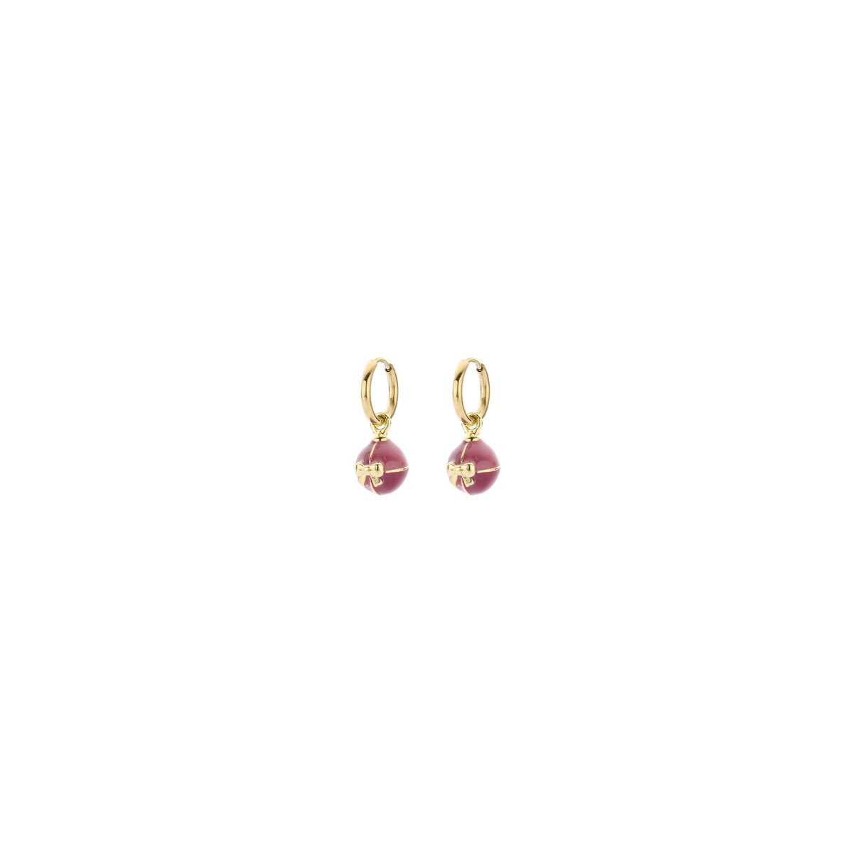 Biba oorbellen Holly Jolly X-Mas – roze – 85020MIX02