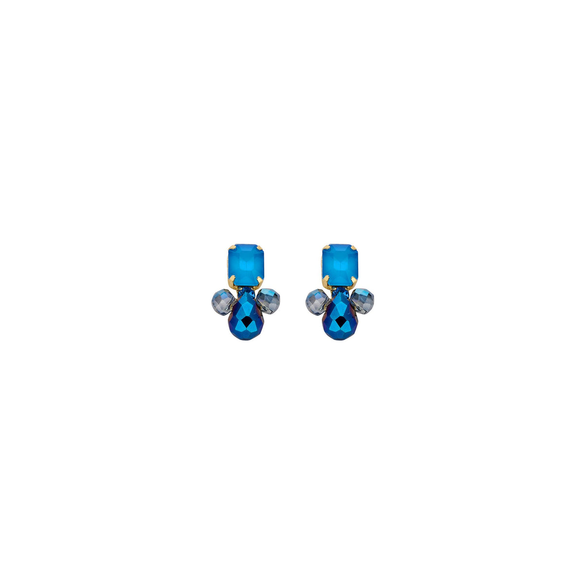Biba oorbellen blauw