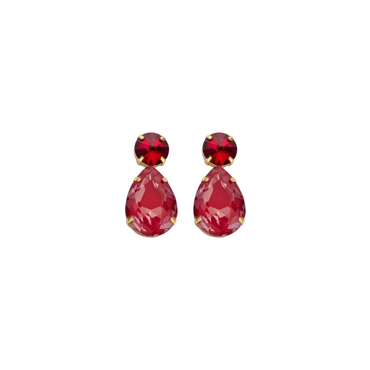 Biba oorbellen British Royalty – rood – 85221MIX01