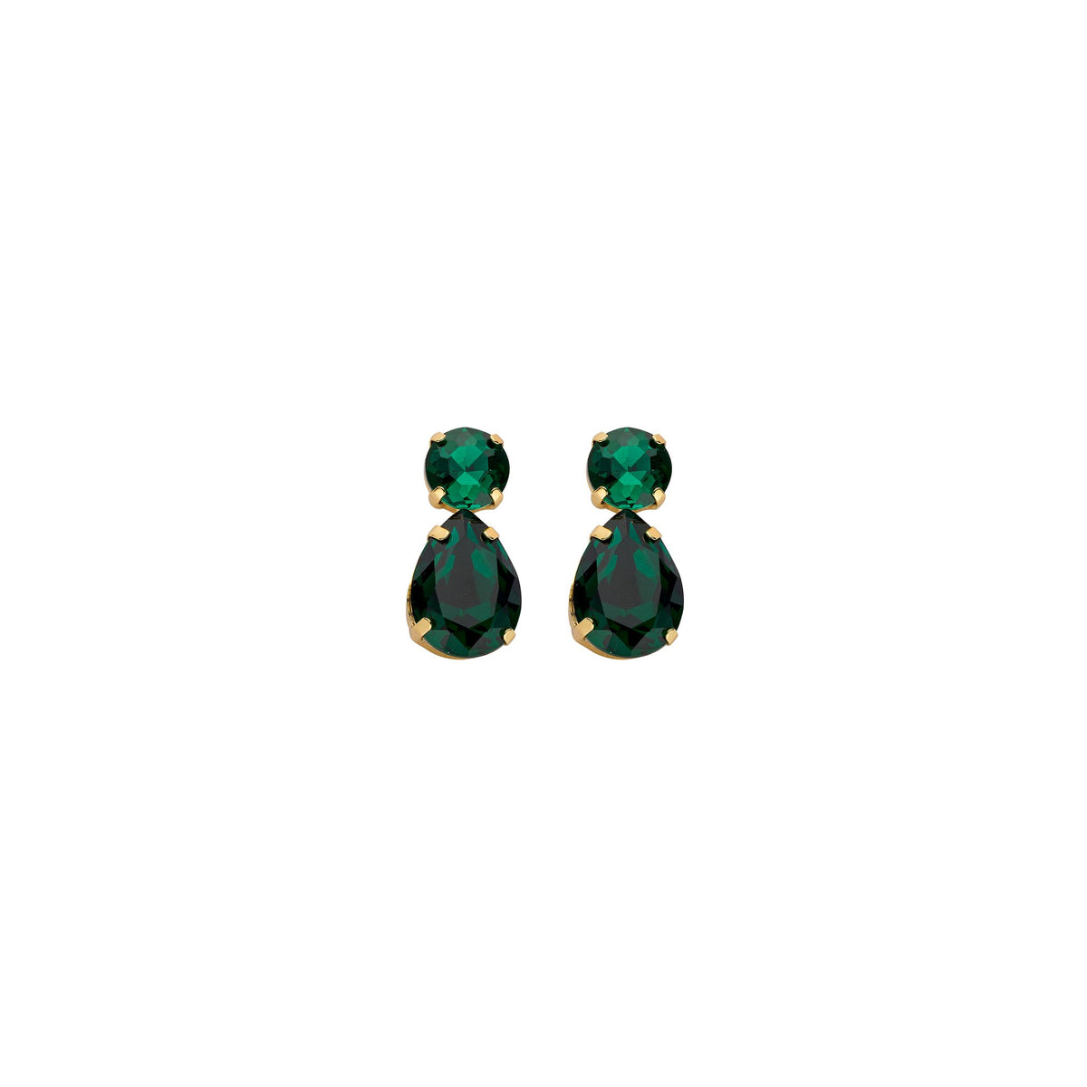 Biba oorbellen British Royalty – groen – 85222MIX01