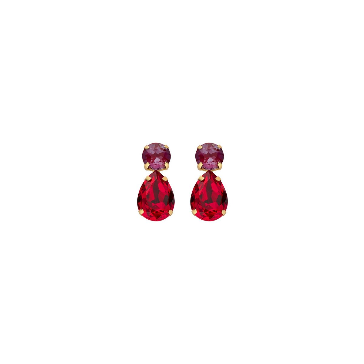 Biba oorbellen British Royalty – rood – 85222MIX06