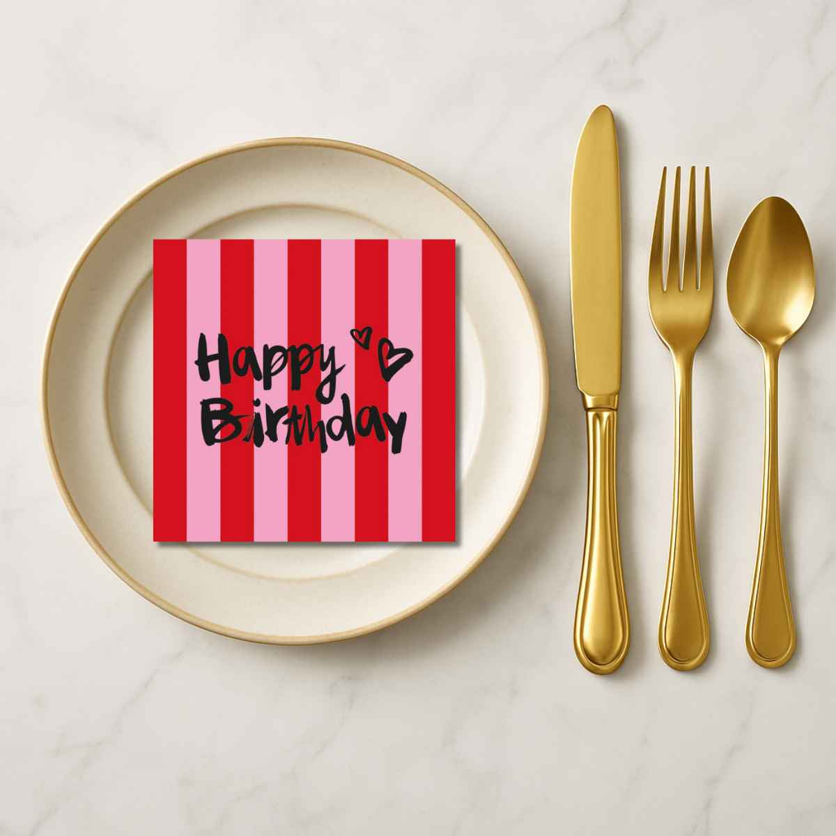 PPD - servet - Birthday 33 x 33 cm.