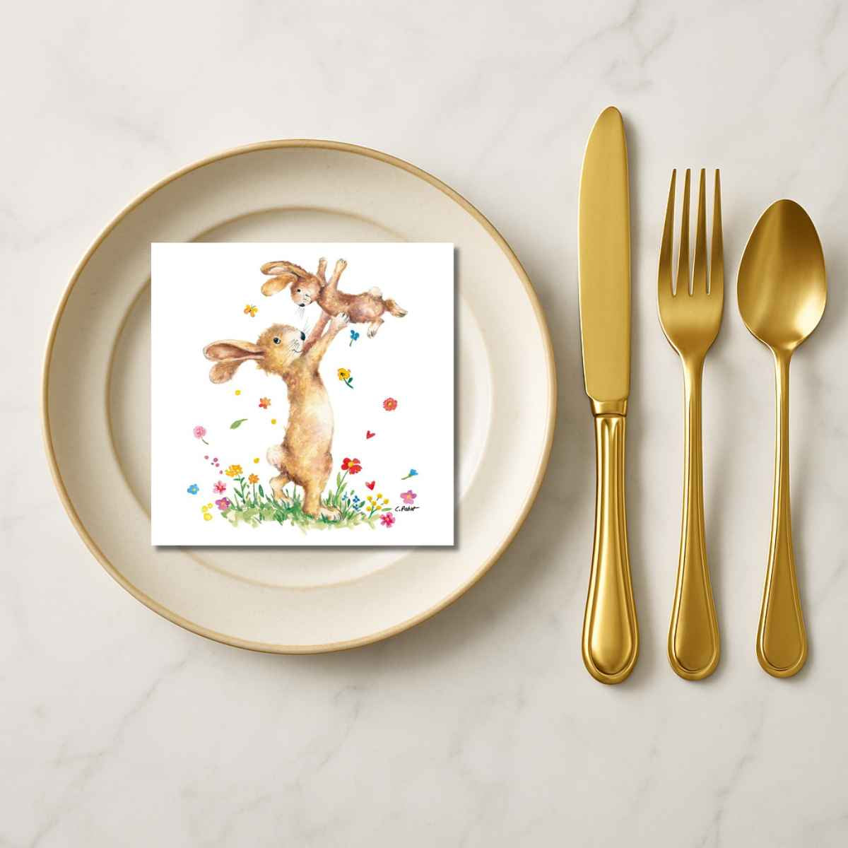 PPD servet -Hey Easter- 33 x 33 cm.
