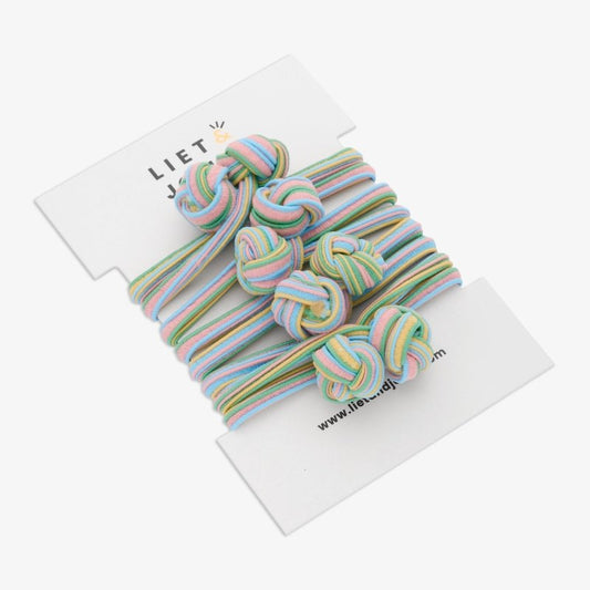 Set Biba Haarelastiekjes Blauw