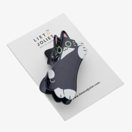Biba haarklem zwarte kat