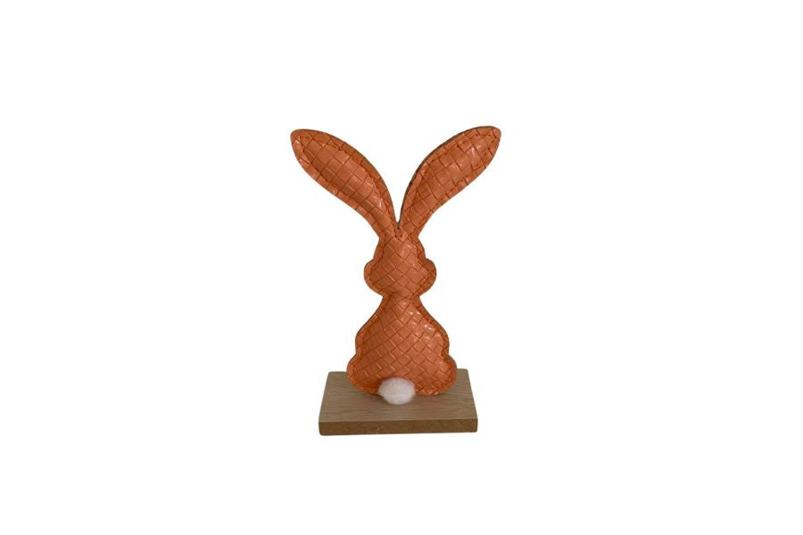 Figuurtje Konijn in bruin leder