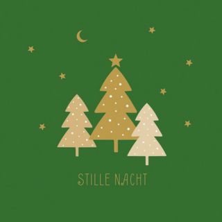 PPD servetten Stille Nacht groen